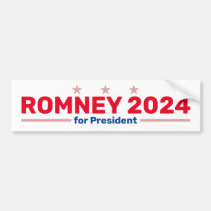 Autocollant de pare-chocs Romney 2024