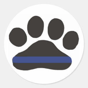 Autocollant de patte de K-9 Blue Line
