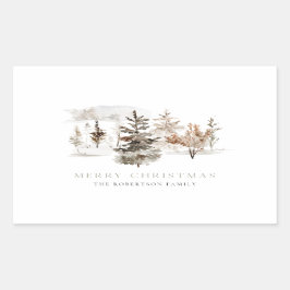 Autocollant de paysage de Noël