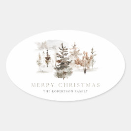 Autocollant de paysage de Noël