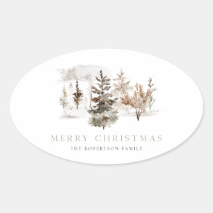 Autocollant de paysage de Noël