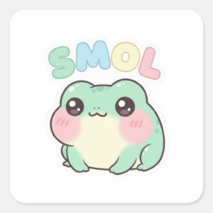 Autocollant de petite grenouille mignonne Grenouil