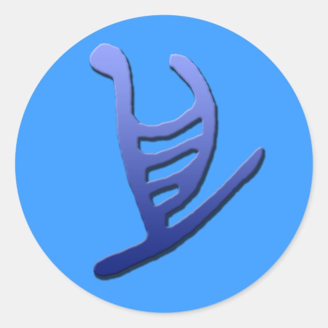 Autocollant de pétroglyphe Hawaiian Outrigger (Devant)