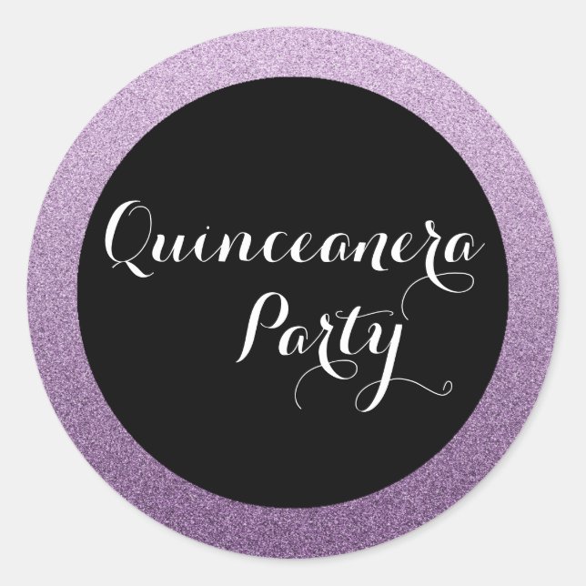Autocollant de phoque quinceanera de Parties scint (Devant)