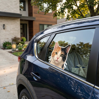 Autocollant de photo de chat personnalisé – Autoco
