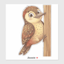 Autocollant de pic mignon – Bois adorable A