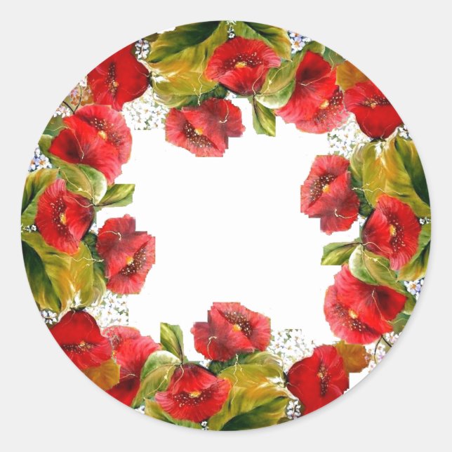 Autocollant de pies rouges (Devant)