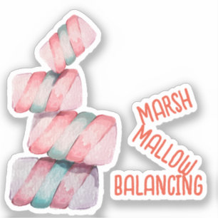 Autocollant de pistolet à balancier Marshmallow