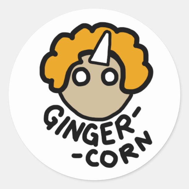 Autocollant de plaisanterie Ginger-Corn (Devant)