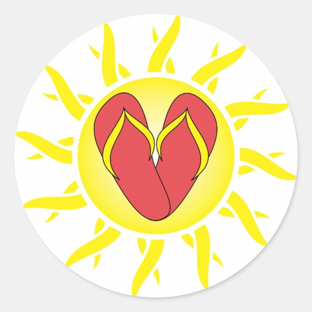 autocollant de plaisir d'été (Devant)