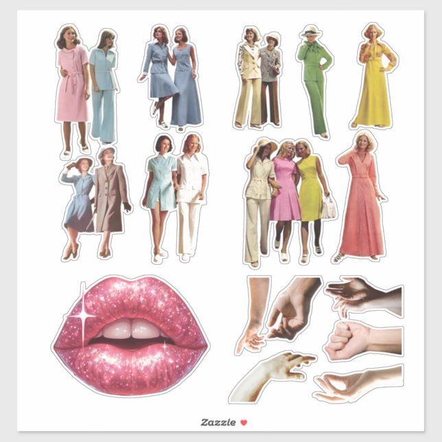 Autocollant de planificateur pour femmes, mains et (Feuille)
