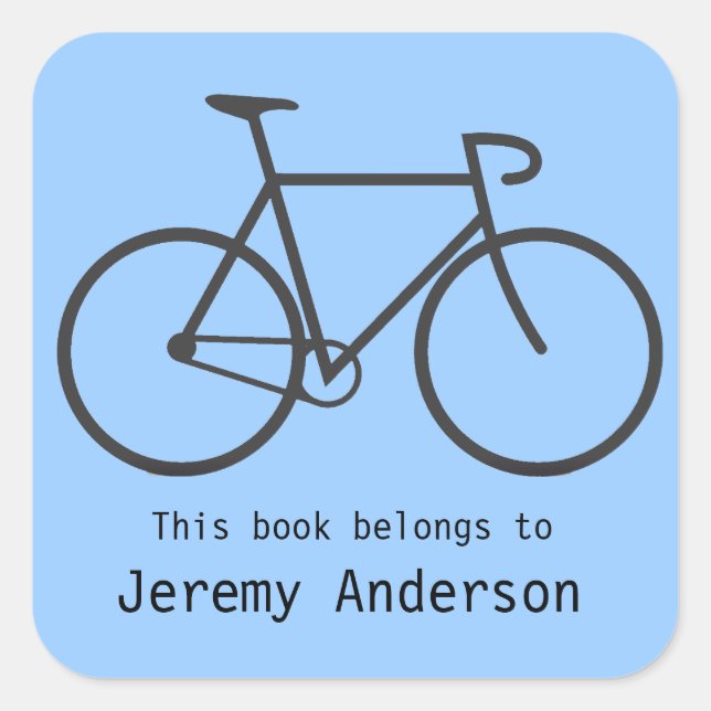 Autocollant de plaque de vélo personnalisé (Devant)