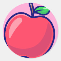 Autocollant de pomme de bonbon