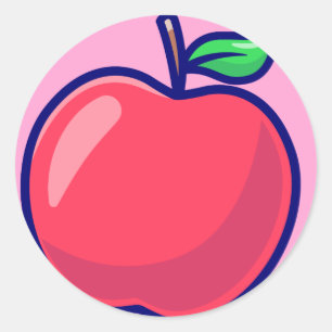 Autocollant de pomme de bonbon