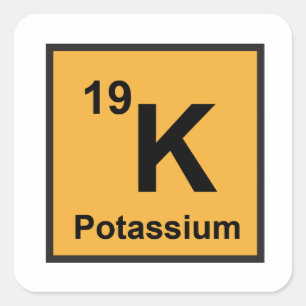 Autocollant de potassium