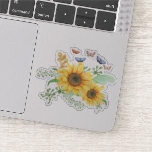 autocollant de printemps de tournesol