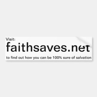 autocollant de promotion de Faithsaves.net