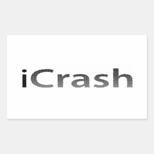 autocollant de rectangle d'iCrash