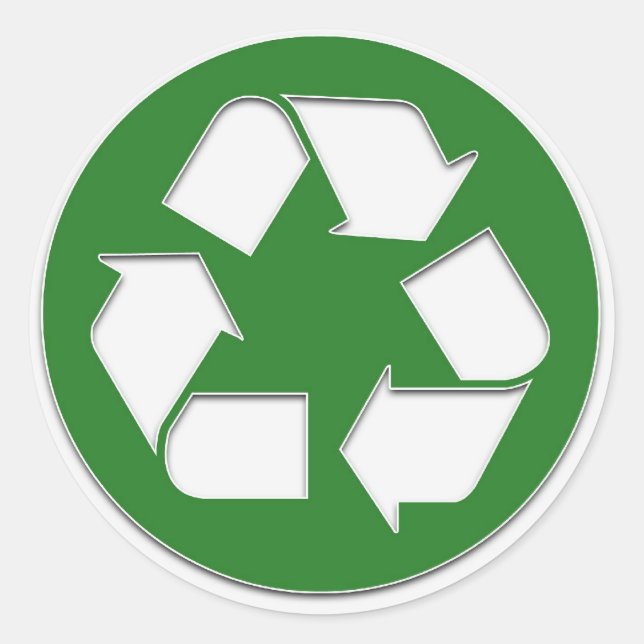 autocollant de recyclage (Devant)