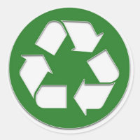autocollant de recyclage