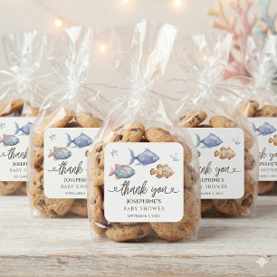Autocollant de remerciement Baby Shower Under the