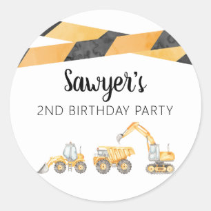 Autocollant de remerciement d'anniversaire pour ca