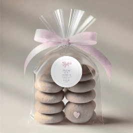 Autocollant de remerciement de baptême pour filles