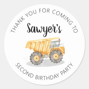 Autocollant de remerciement pour anniversaire de c