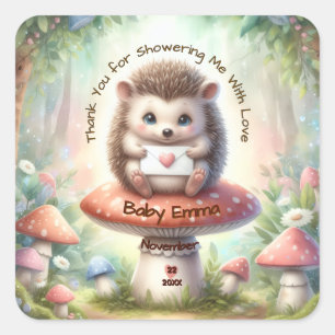 Autocollant de remerciement pour Baby Shower sur l