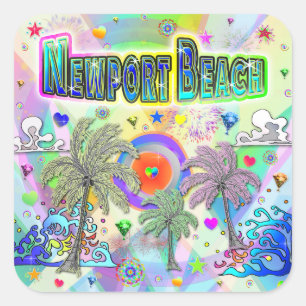 Autocollant de rêve profond de Newport Beach