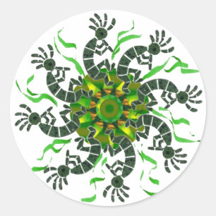 Autocollant de roue de Kokopelli