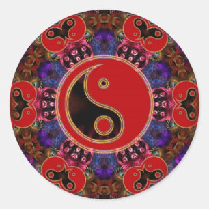 Autocollant de sagesse de YinYang