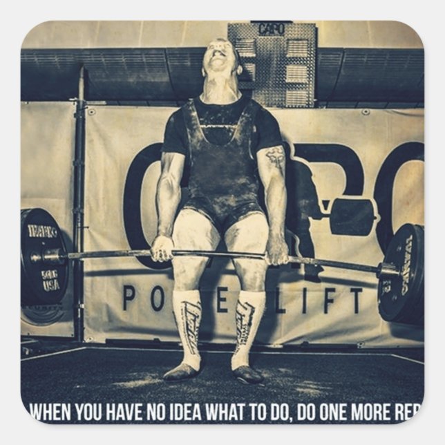 Autocollant de salle de gym Motivational Bodybuild (Devant)