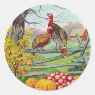 Autocollant "de salutations de thanksgiving"