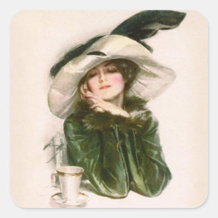 Autocollant de "satisfaction" de Harrison Fisher