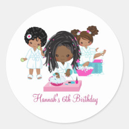 Autocollant de sceau de l'Enveloppe Spa afro-améri