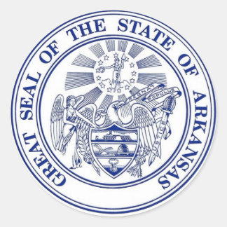 Autocollant de sceau d'État de l'Arkansas