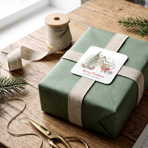 Autocollant de scellage de cadeau de Noël de livre