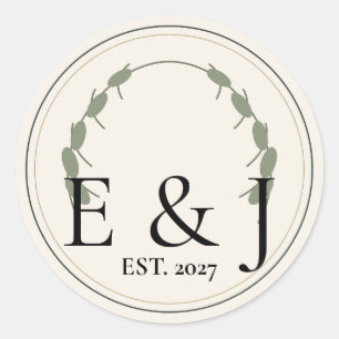 Autocollant de scellement d'enveloppe de mariage b