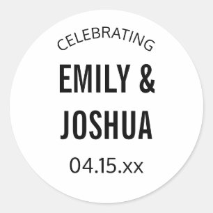Autocollant de scellement d'invitation de mariage