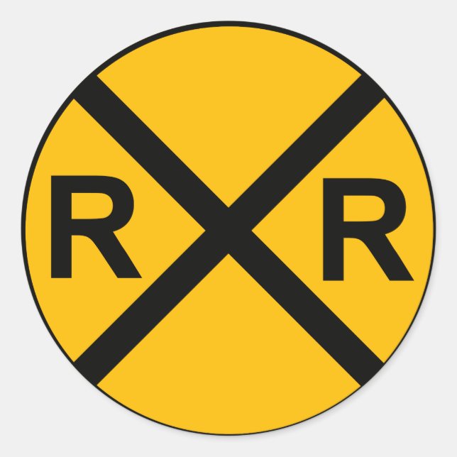 Autocollant de signe de chemin de fer (Devant)