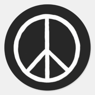 autocollant de signe de paix