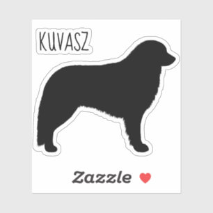 Autocollant de silhouette de Kuvasz