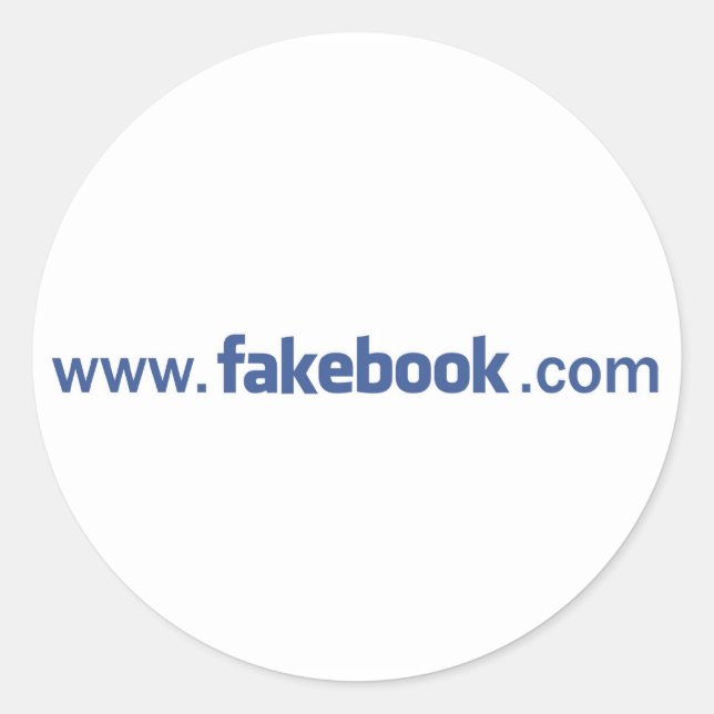 autocollant de site fakebook (Devant)