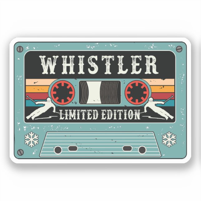 Autocollant de ski de Whistler (Recto)