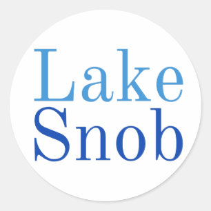 Autocollant de snob de lac -- amusement et pour la