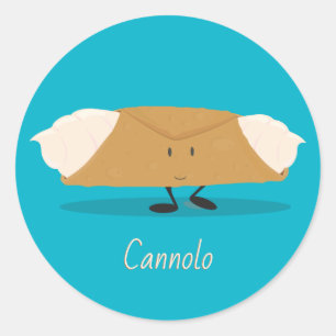 Autocollant de sourire du cannolo  