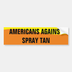 AUTOCOLLANT DE SPRAY TAN BUMPER AMERICAN AGAINST