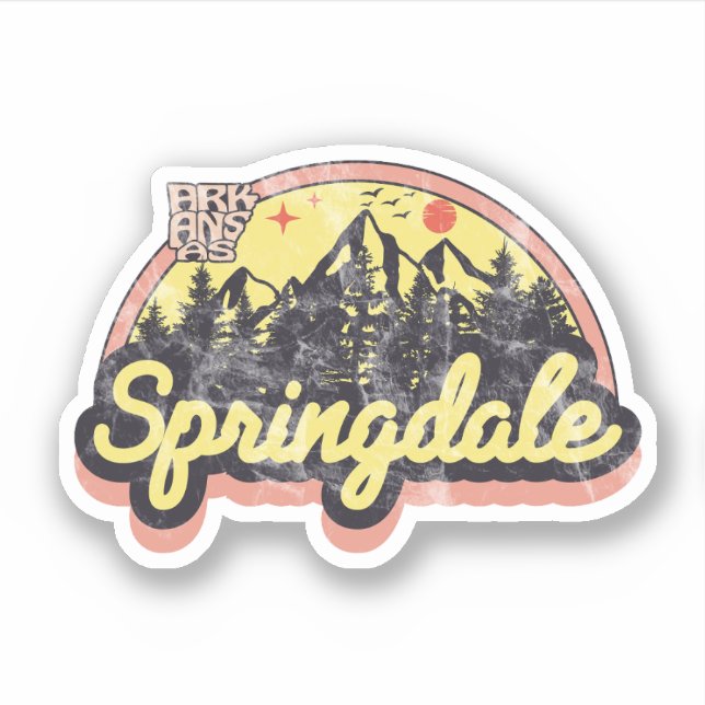 Autocollant de Springdale, Arkansas (Devant)