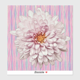 Autocollant de style Vintage rose Fleur Mum